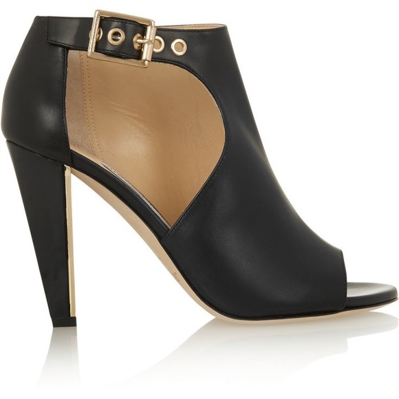 One of a kind Jimmy Choo-Hasten 100 leather cut out booties - Picture 1 of 2